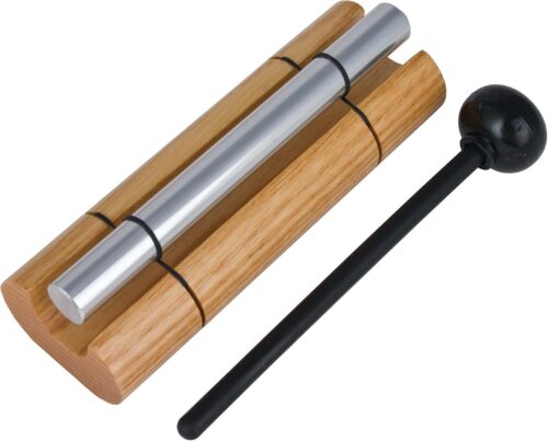 Woodstock Wind Chimes Zenergy Solo Hand Chime, Silver (7″) Musically Tuned for Meditation, Yoga and Mindfulness, Bell Percussion Instrument For Teachers and Classrooms