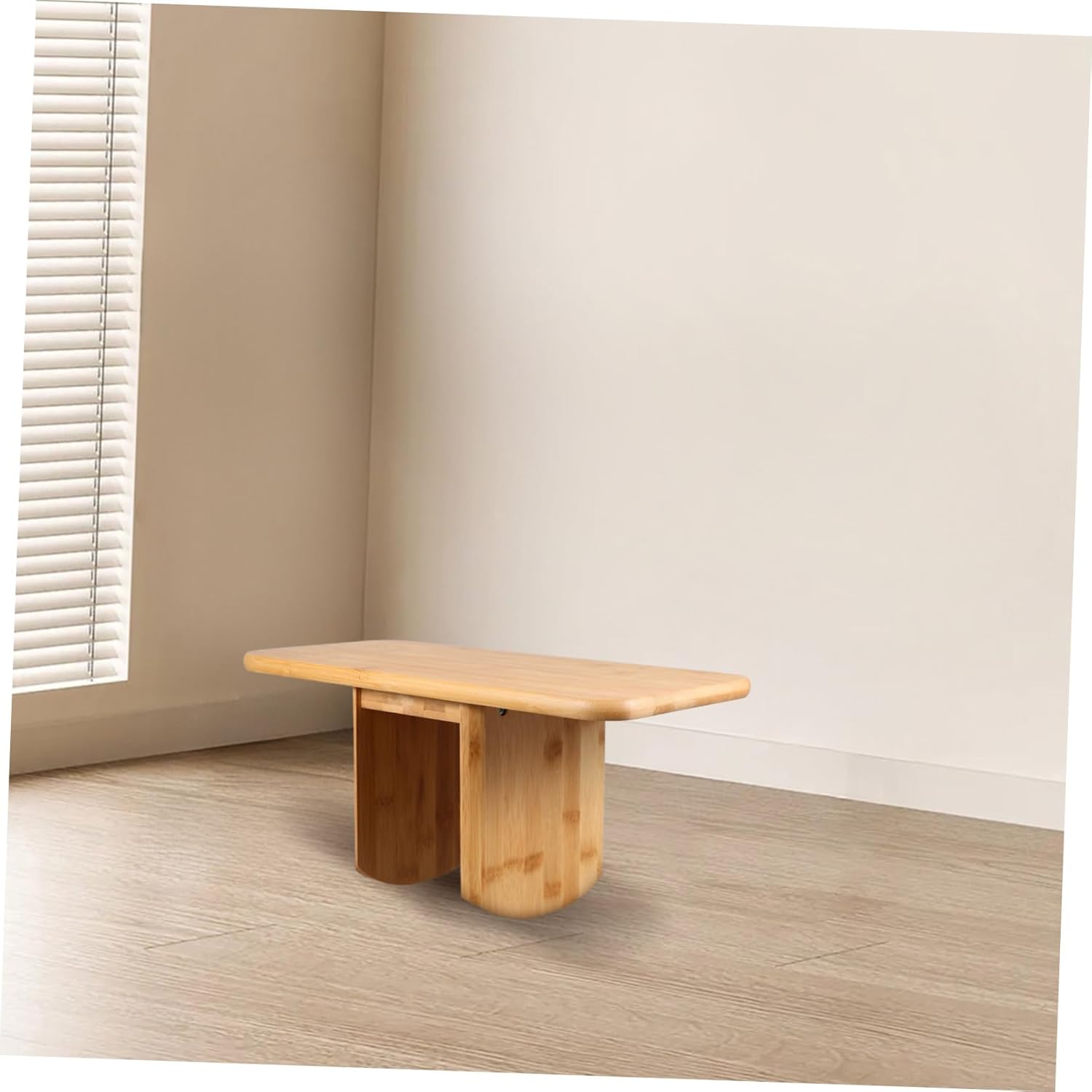 Zerodeko Wooden Meditation Bench Kneeling Chair for Yoga Prayer Office Portable Design - Image 9