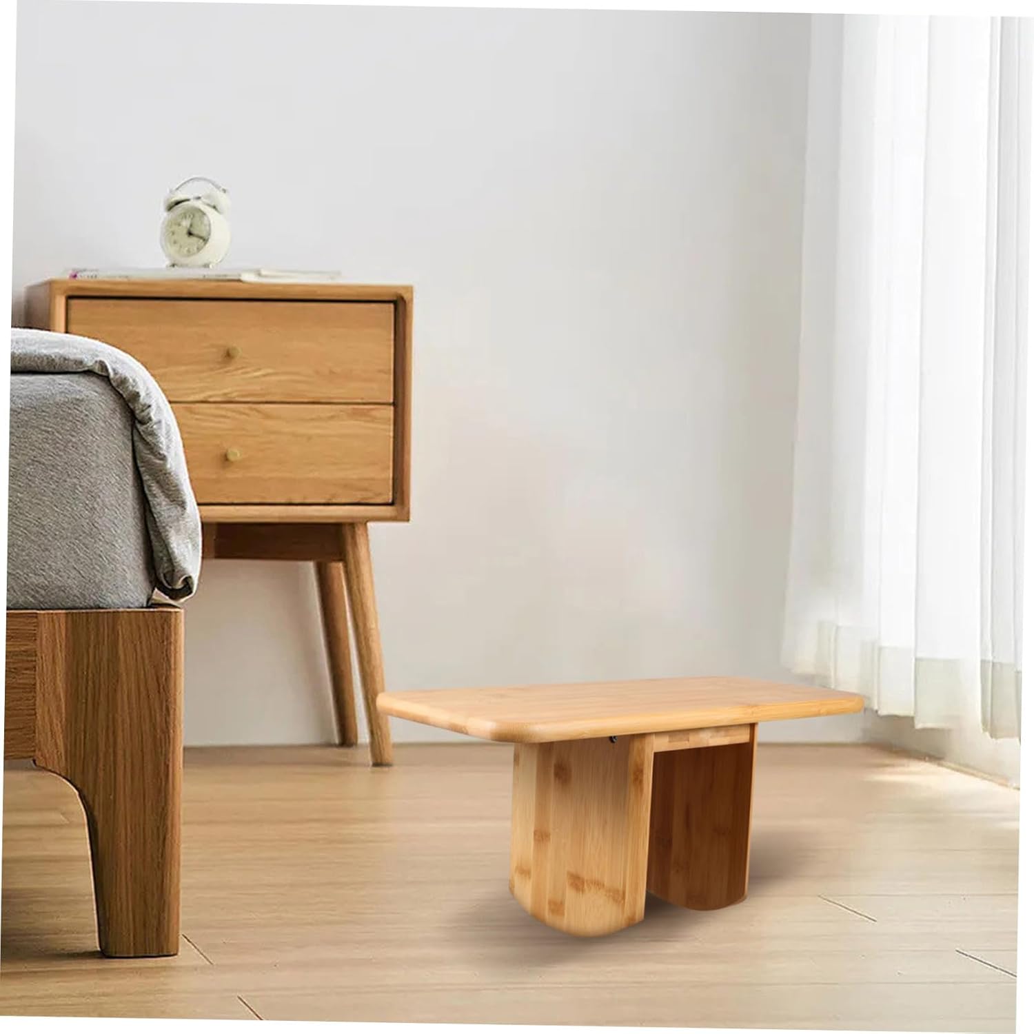 Zerodeko Wooden Meditation Bench Kneeling Chair for Yoga Prayer Office Portable Design - Image 6