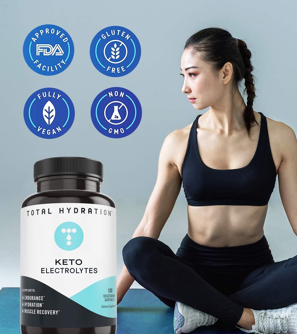 Keto Electrolyte Pills, Hydration and Endurance Supplement with Magnesium, Calcium, Sodium, Potassium, & Chloride (100ct) - Image 5
