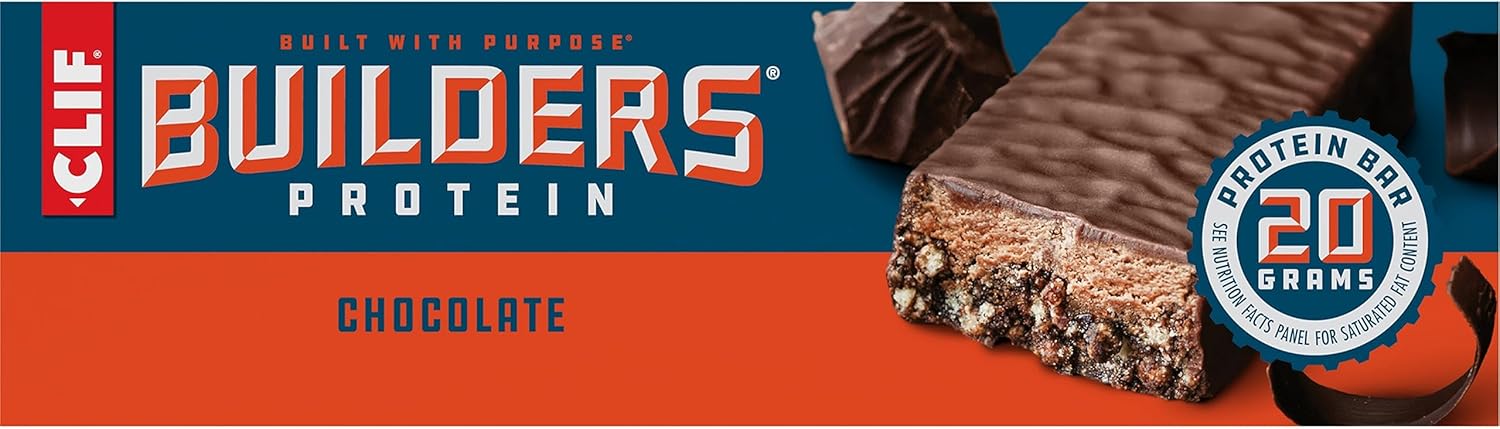 CLIF Builders - Chocolate Flavor - Protein Bars - Gluten-Free - Non-GMO - Low Glycemic - 20g Protein - 2.4 oz. (12 Count) - Image 15