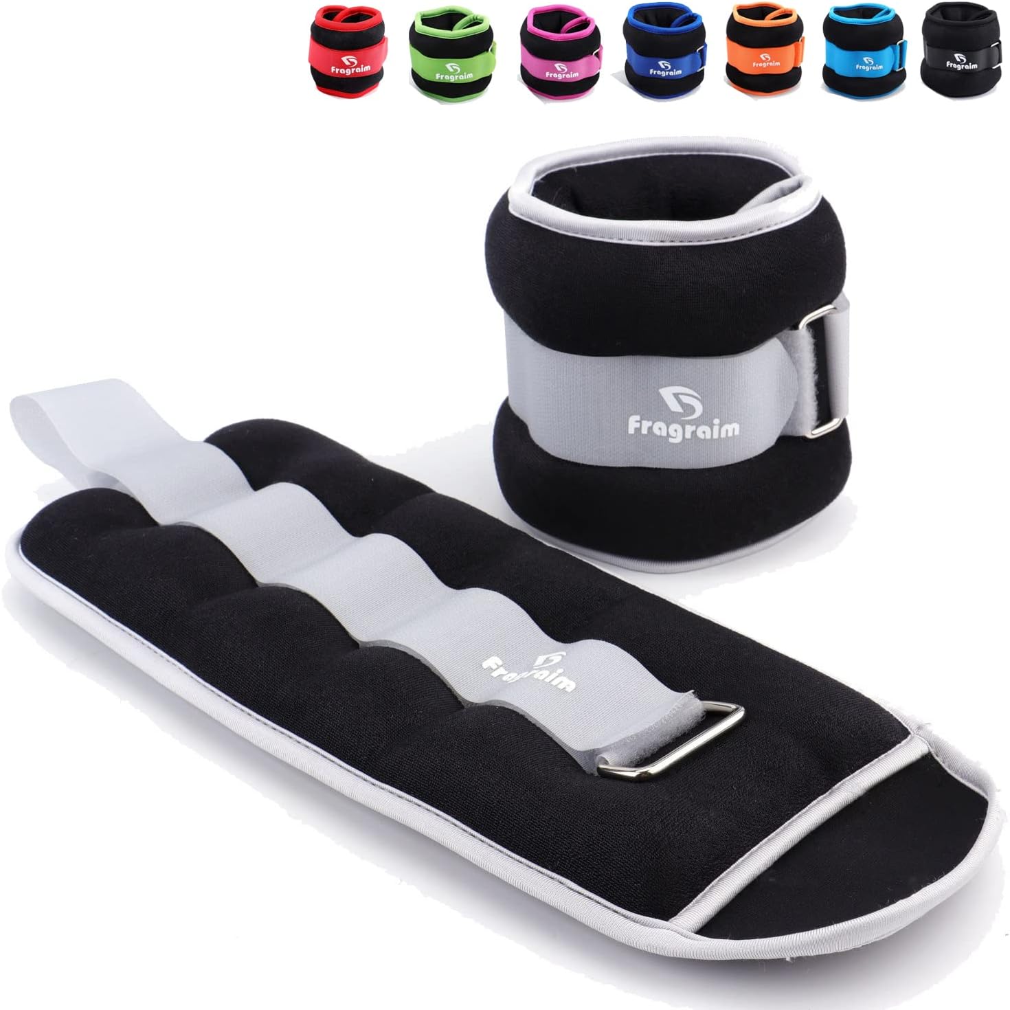 Ankle Weights for Women, Men and Kids - 1/2/3/4/6/8/10/12/15/20 LBS 1 Pair Strength Training Wrist/Leg/Arm Weight with Adjustable Strap for Jogging, Gymnastics, Aerobics, Physical Therapy - Image 2