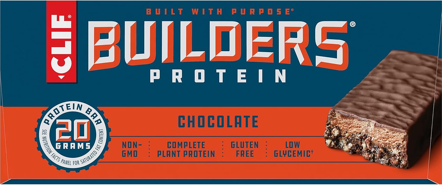 CLIF Builders - Chocolate Flavor - Protein Bars - Gluten-Free - Non-GMO - Low Glycemic - 20g Protein - 2.4 oz. (12 Count) - Image 14