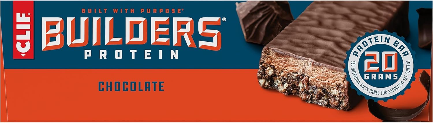 CLIF Builders - Chocolate Flavor - Protein Bars - Gluten-Free - Non-GMO - Low Glycemic - 20g Protein - 2.4 oz. (12 Count) - Image 16