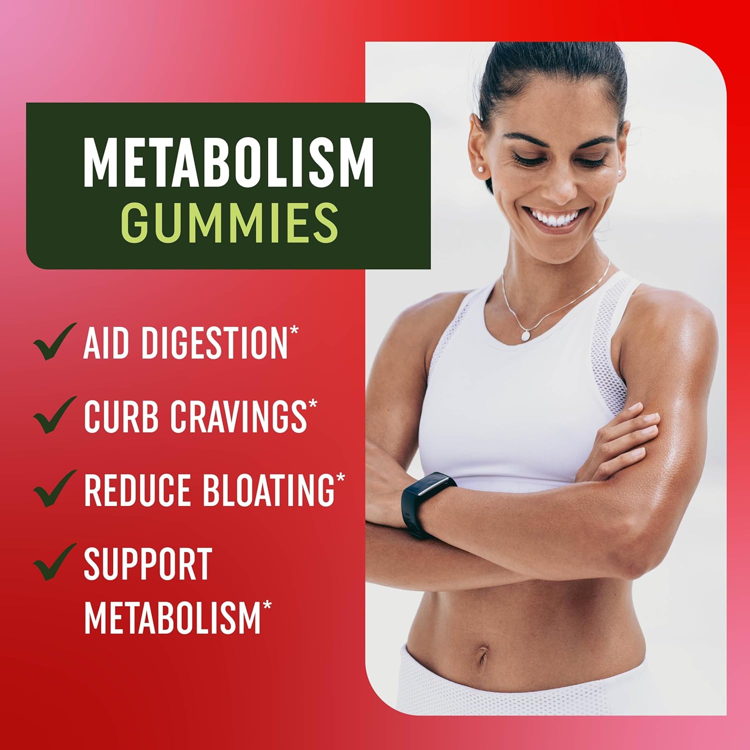 Metabolism Gummies with Apple Cider Vinegar | Energy, Digestion & Lean Body Mass Support | Apple Cider Vinegar Gummies with The Mother, B12 & Folate | Metabolism Support for Women & Men | 60 Ct. - Image 3