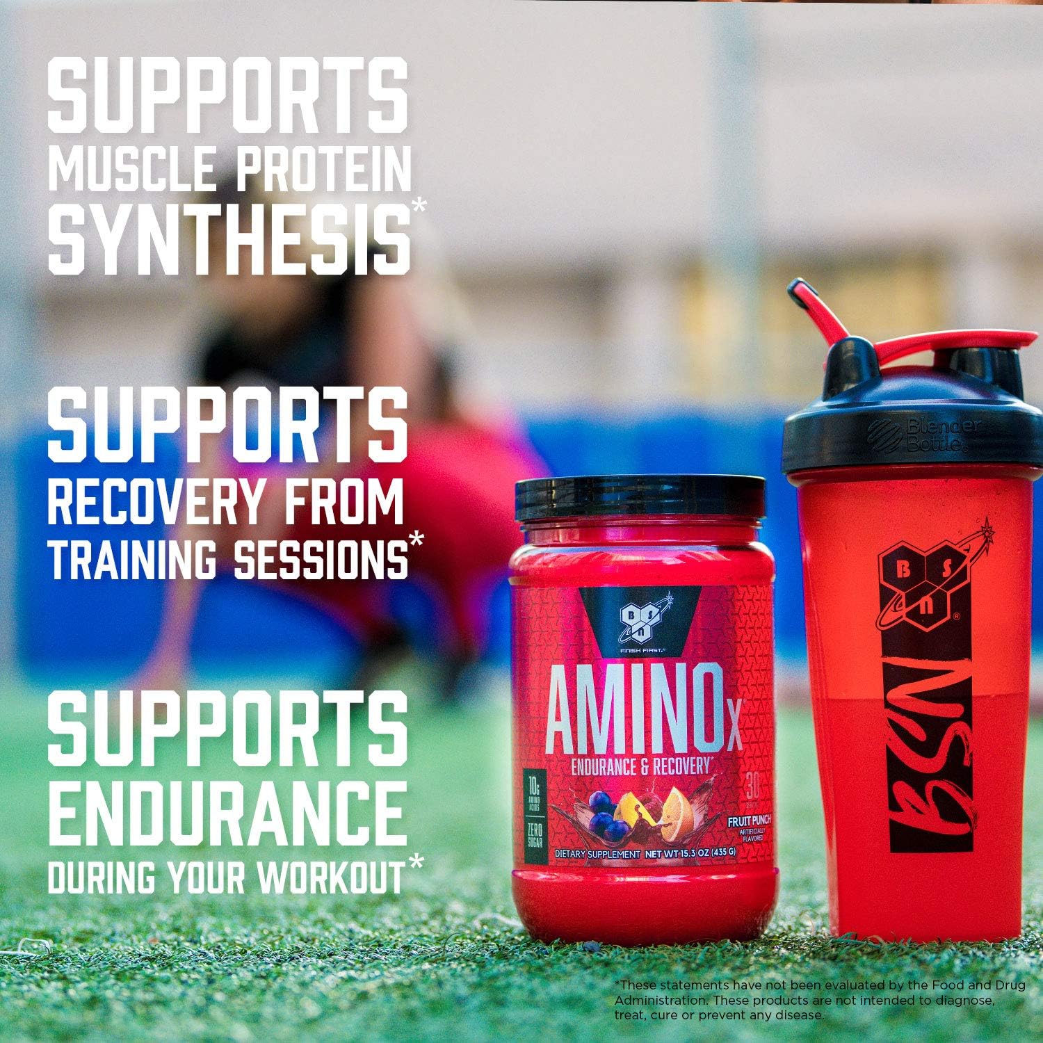 BSN Amino X Muscle Recovery & Endurance Powder with BCAAs, 10 Grams of Amino Acids, Keto Friendly, Caffeine Free, Flavor: Grape, 30 servings (Packaging may vary) - Image 4